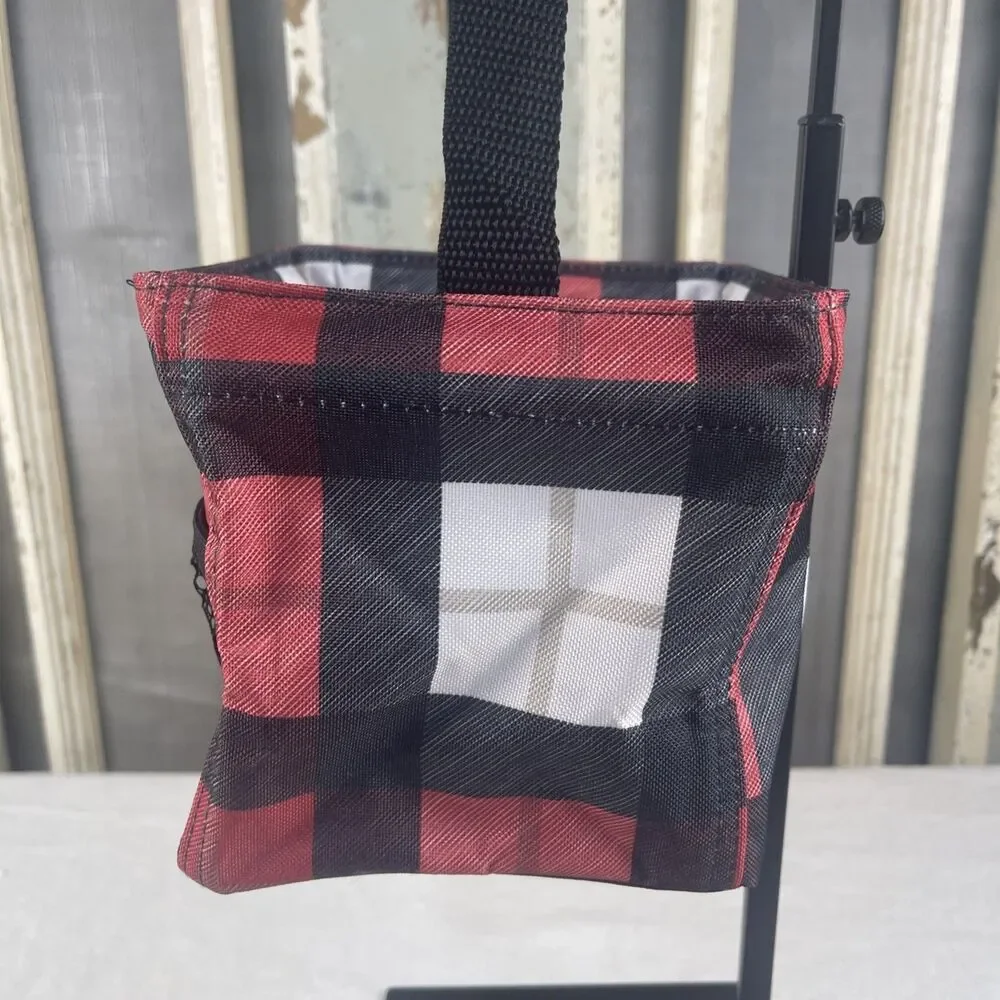 Thirty One Small Square Gift Bag Red & Black
